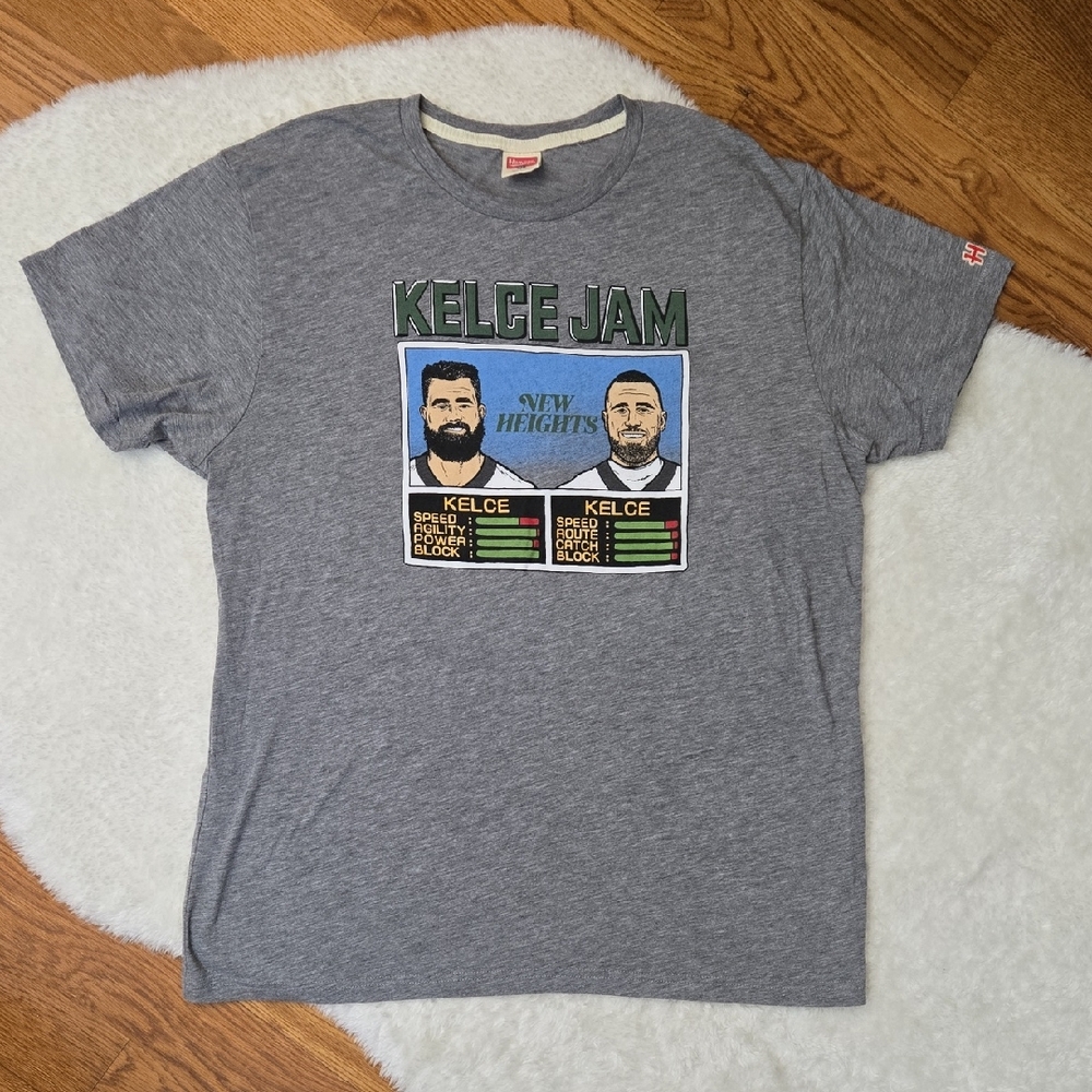 Kelce Jam Grey Graphic T-Shirt, Mens XL, Great Condition